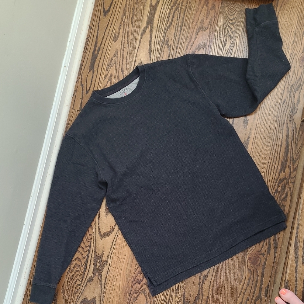 Men's RedHead Charcoal Crewneck Long Sleeve T-shirt